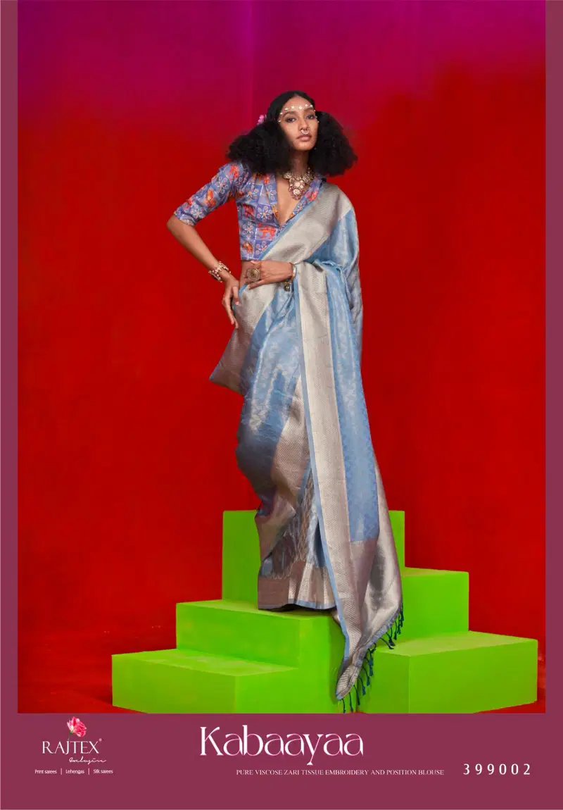Kabaayaa By Rajtex Zari Tissue Handloom Silk Saree Exporters In India